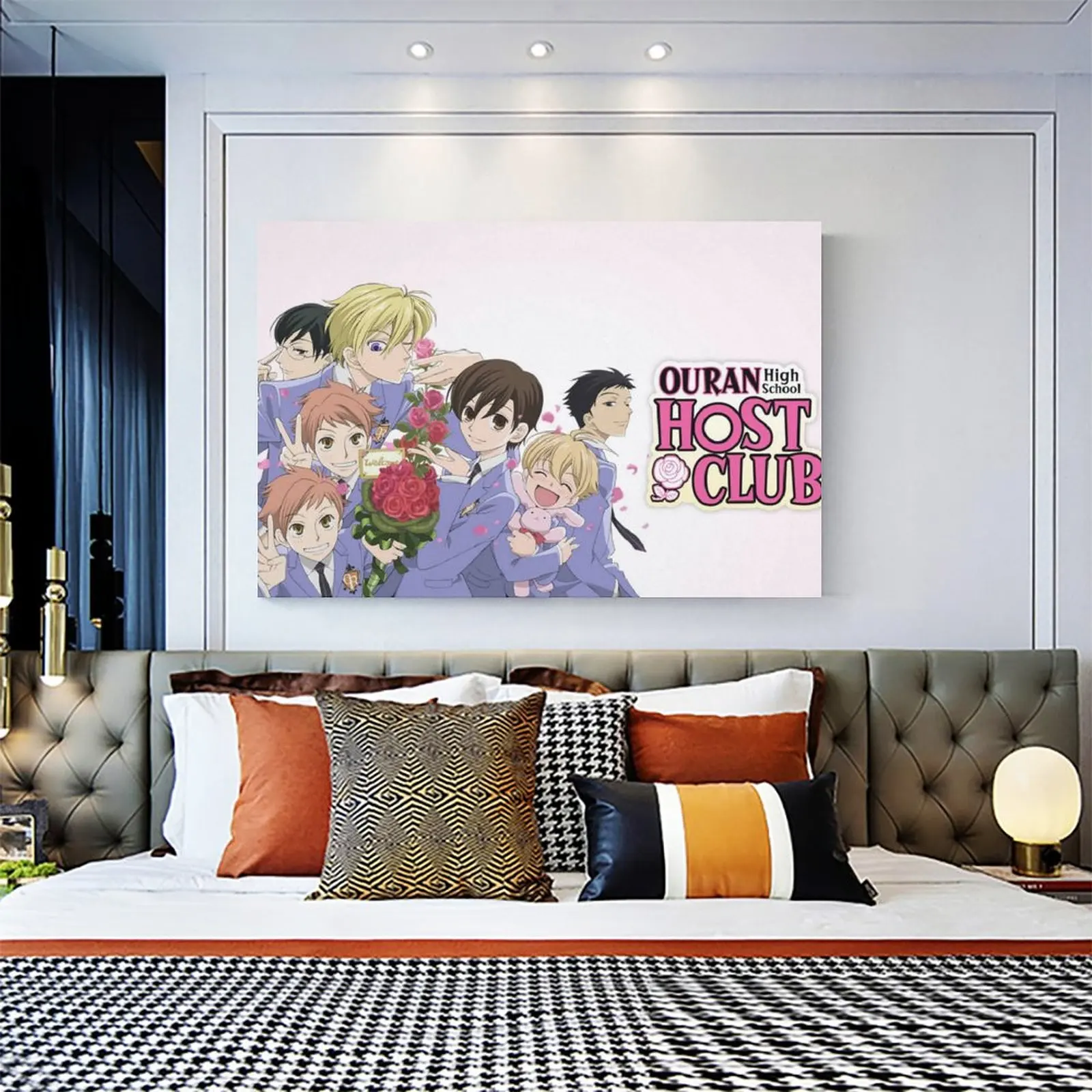 Художественный плакат на холсте с аниме для старшей школы Ouran Современные