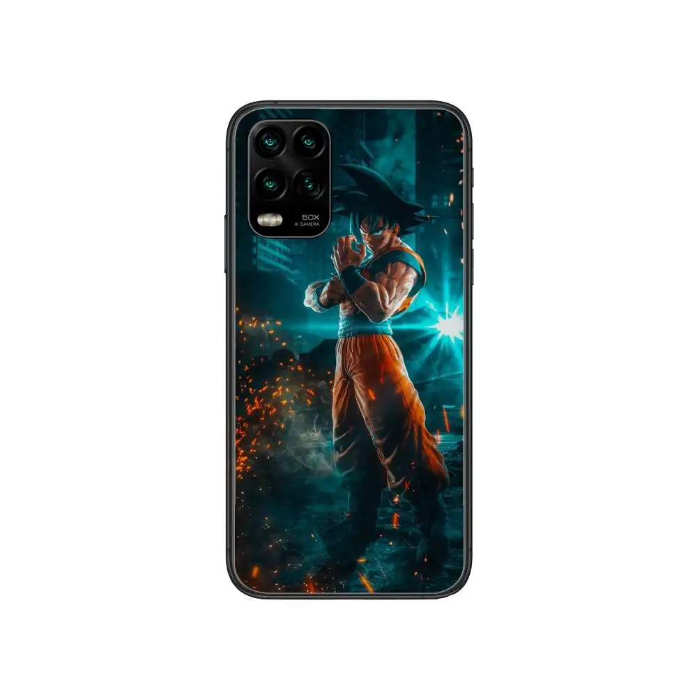 

Anime D-Dragon Ball Goku cartoon Phone Case For XiaoMi Redmi Note 10 9S 8 7 6 5 A Pro T Y1 Anime Black Cover Silicone Back Pre