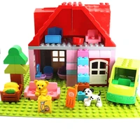 moc furniture accessories bricks bedroom living room doll family house big size building blocks funny toys for kids gift