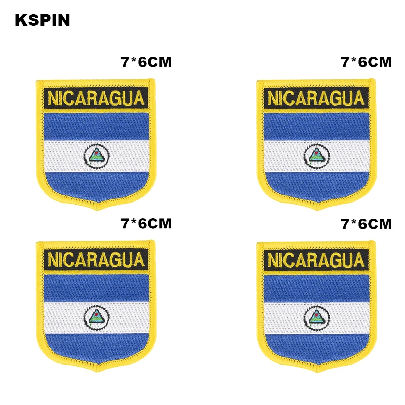 Того Shiled форма флаг нашивки с национальным флагом для одежды DIY украшения PT0051-S -