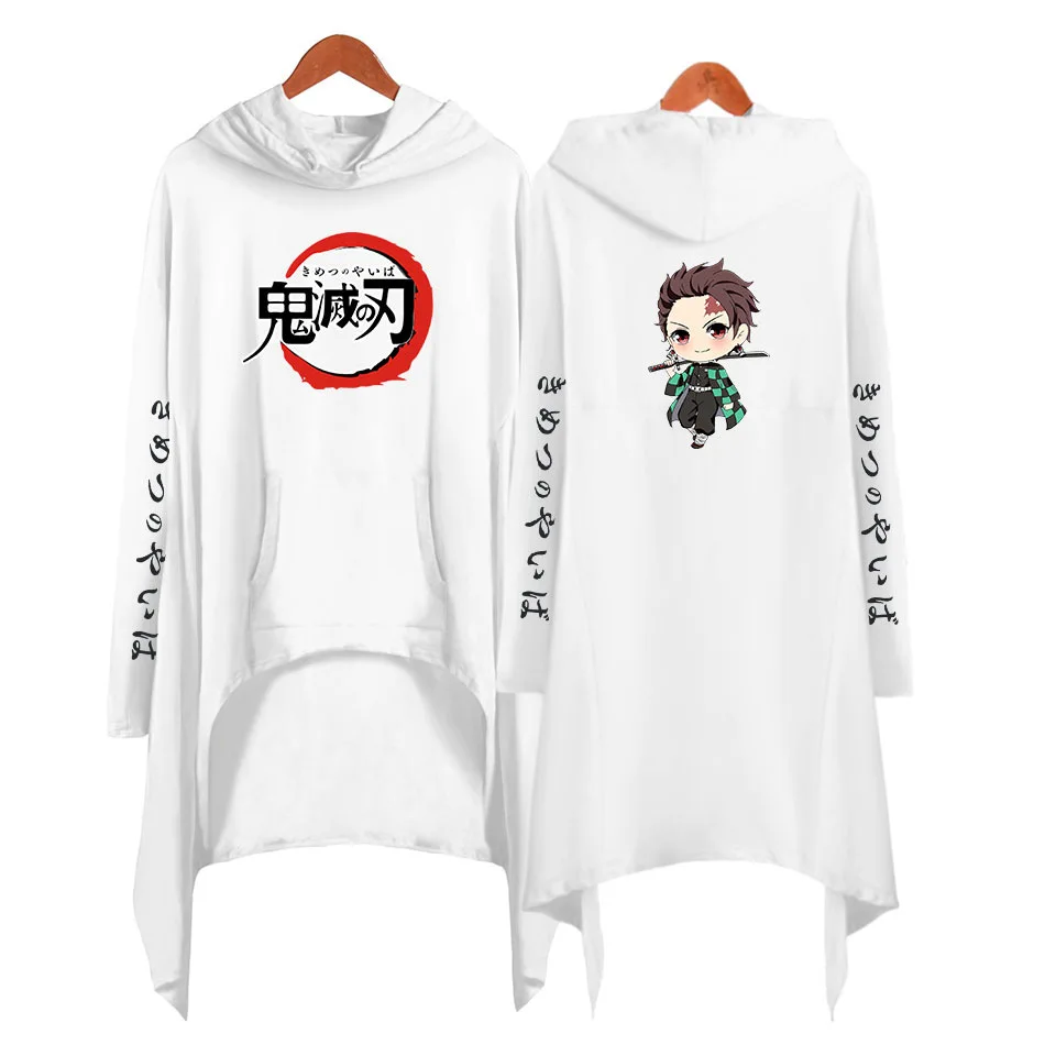 

Костюм для косплея аниме Kimetsu no Yaiba, платье для взрослых с капюшоном и 3D-принтом из м/ф «рассекающий демонов», ветровка