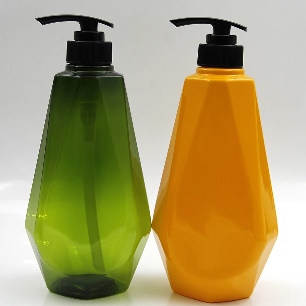 Colorful 750ml Empty PET Refillable Bottle Press Pump Shampoo Soap Lotion Makeup Liquid Dispenser