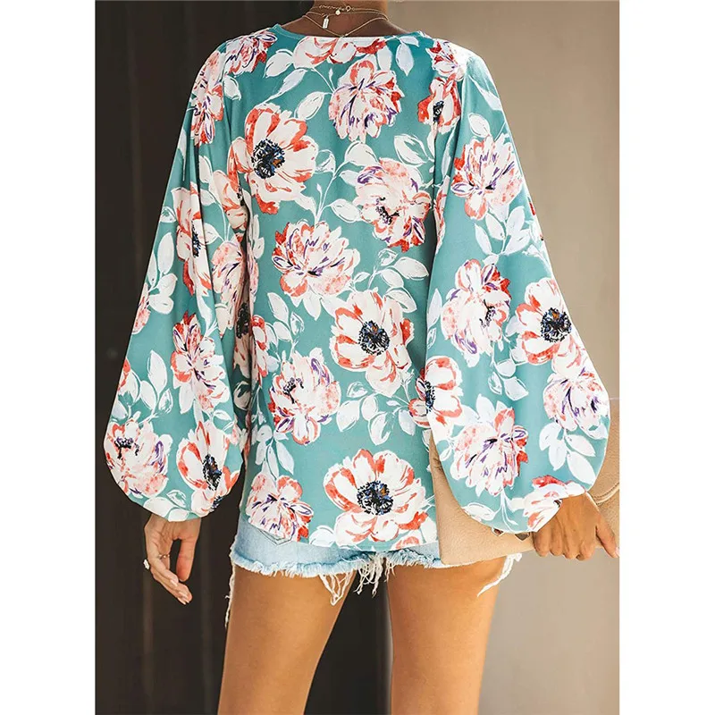 Женская Повседневная футболка с принтом свободная Сексуальная длинным рукавом в