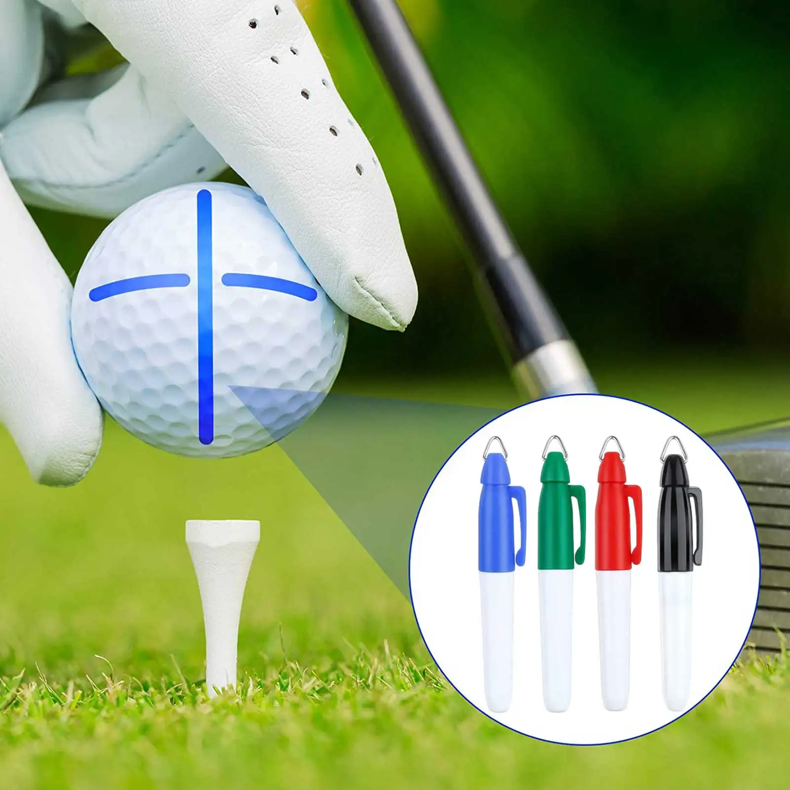 

Golf Ball Line Liner Ball Marking Tool Alignment Tool Golf Ball Marker Pen Golf Alignment Putting Tool Line Marker Drawing