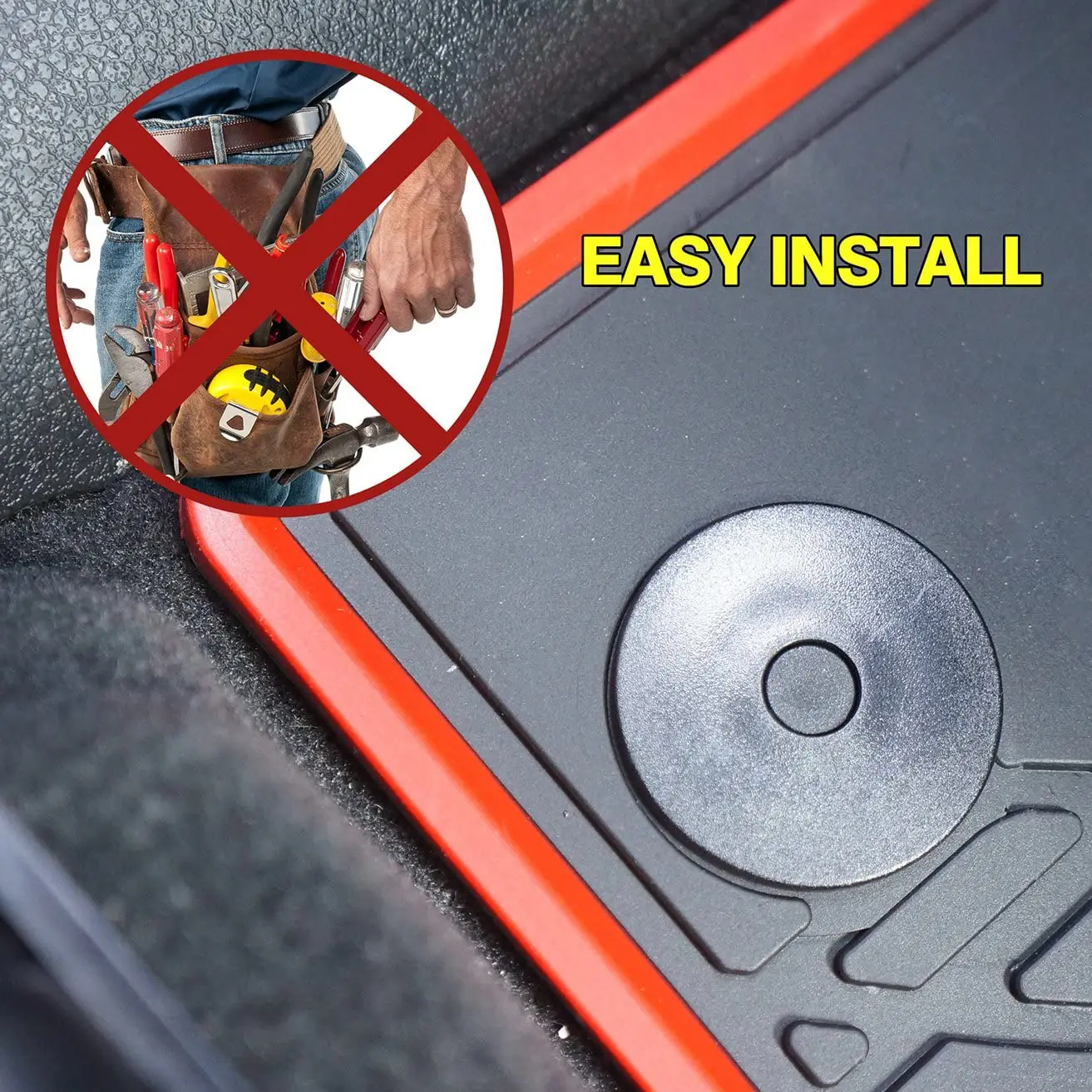 Chuang Qian Front &amp Rear Car Floor Mats for Jeep Renegade 2015 - 2019 Heavy Duty Rubber Liner Set |