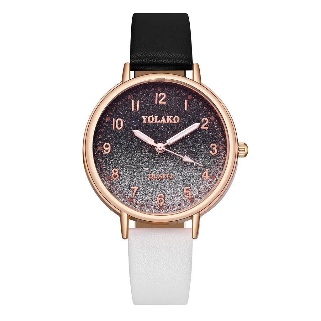 Многоцветный Reloj mujer женские часы модные montre femme простой градиентный циферблат с бриллиантовым ремешком женские кварцевые часы bayan kol saati - Цвет: Многоцветный
