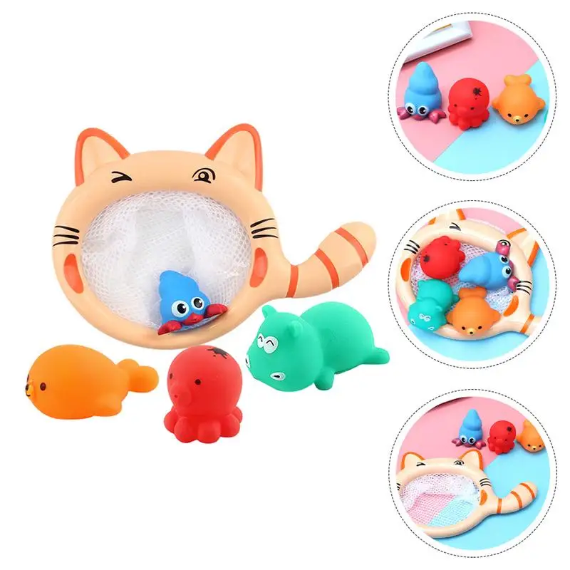 

1 Set Baby Fishing Water Playing Toy Cartoon Kids Cat Fishing Bathing Plaything