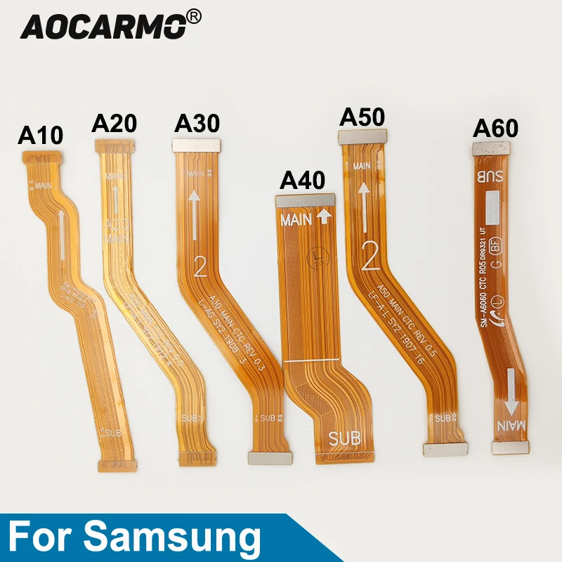 Соединитель материнской платы Aocarmo для Samsung Galaxy A10 A20 A30 A40 A50 A60 A20E A21 A21S A10S|Шлейфы