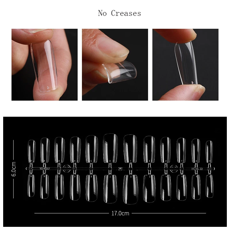 504 шт 12 различных размеров французский половинный чехол накладные акриловые