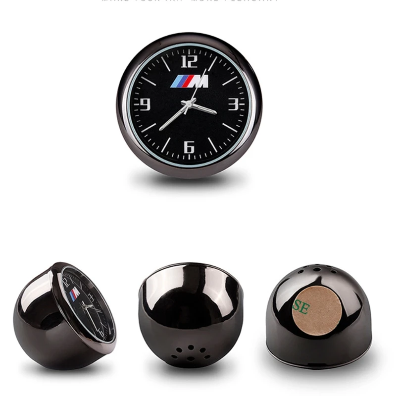 Mini Car Clock Quartz Analog Stick-On Dashboard Time Clip-on Air Vent Watch for Decorations | Автомобили и мотоциклы