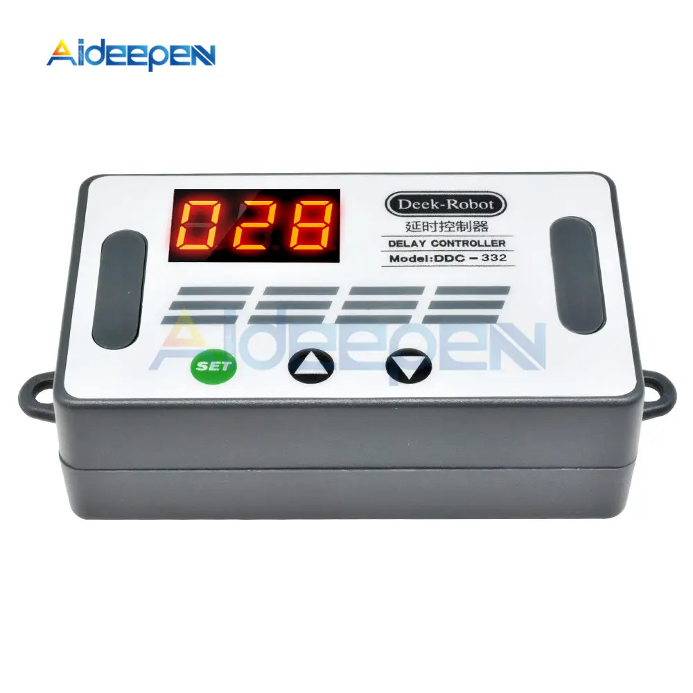 DDC-332 DC 12V реле задержки таймера светодиодный цифровые реле цикл запуска переключатель времени Управление зарядная Модульная плата с звуковая сигнализация