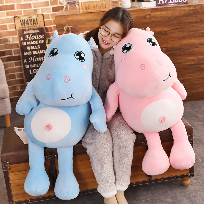 

Explosion models couple soft cute hippo doll creative gift stay cute soft handmade custom doll pillow doll fashion plush toys wh