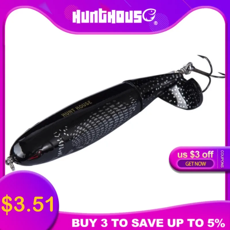 Hunthouse Whopper Plopper 5 шт./лот 90 мм 110 130 popper lure leurre whopper|Наживки для рыбной ловли| |