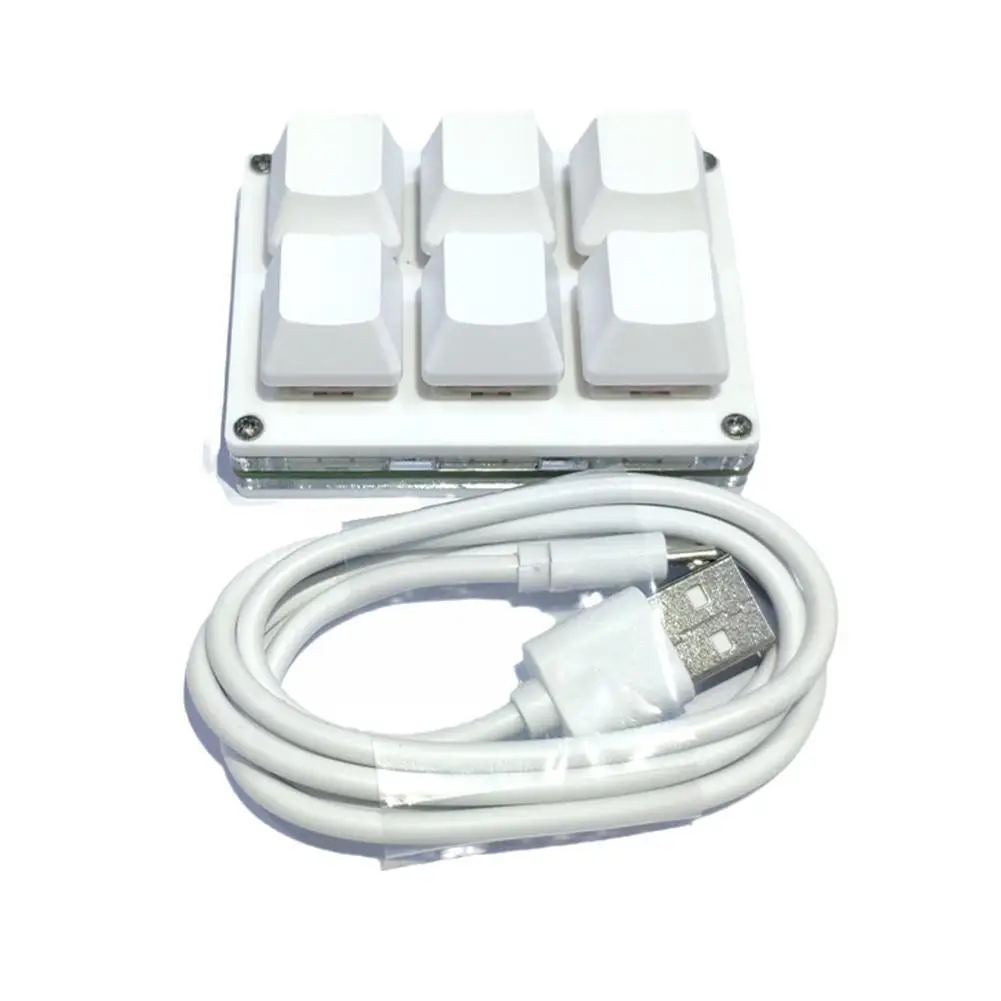 

New 6- Programmable Mechanical Board 6s Macro V Switch Diy Programming Usb Shortcut Pad C Customize Ctr H1r7