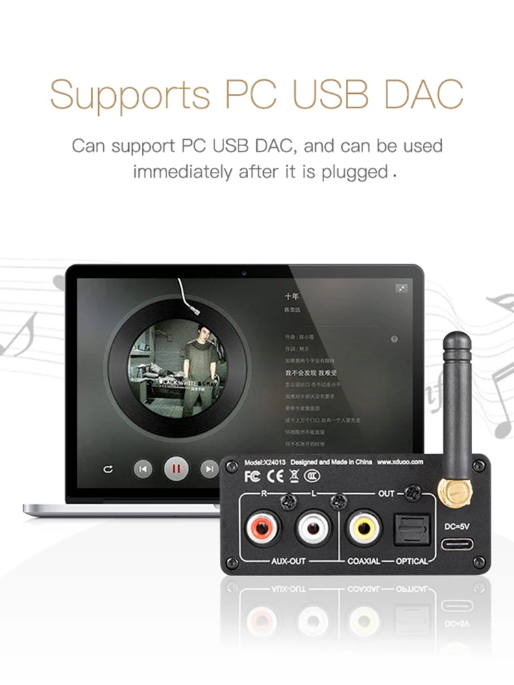 XDUOO XQ 50 Buletooth 5 0 преобразователь аудиоприемника ПК USB DAC ES9018K2M Chip support aptX/SBC/AAC XQ50