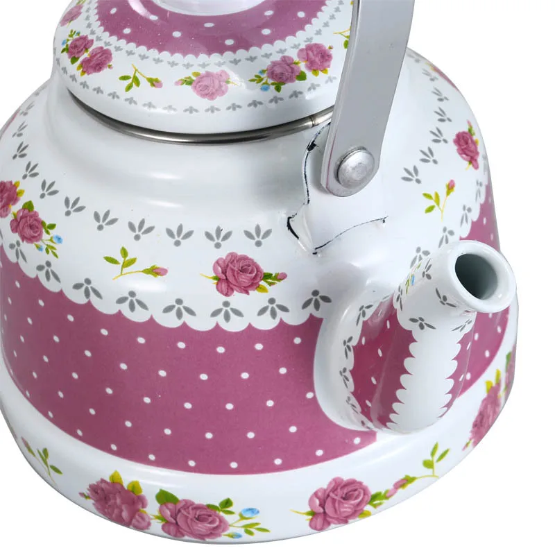 Домашний чайник с керамической ручкой переносной эмалью 1 1л 7л 2 5л для газовой