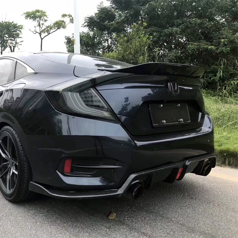 

For Honda Civic 2016 2017 2018 Rear Wing Spoiler, Trunk Boot Wings ABS Spoilers R style