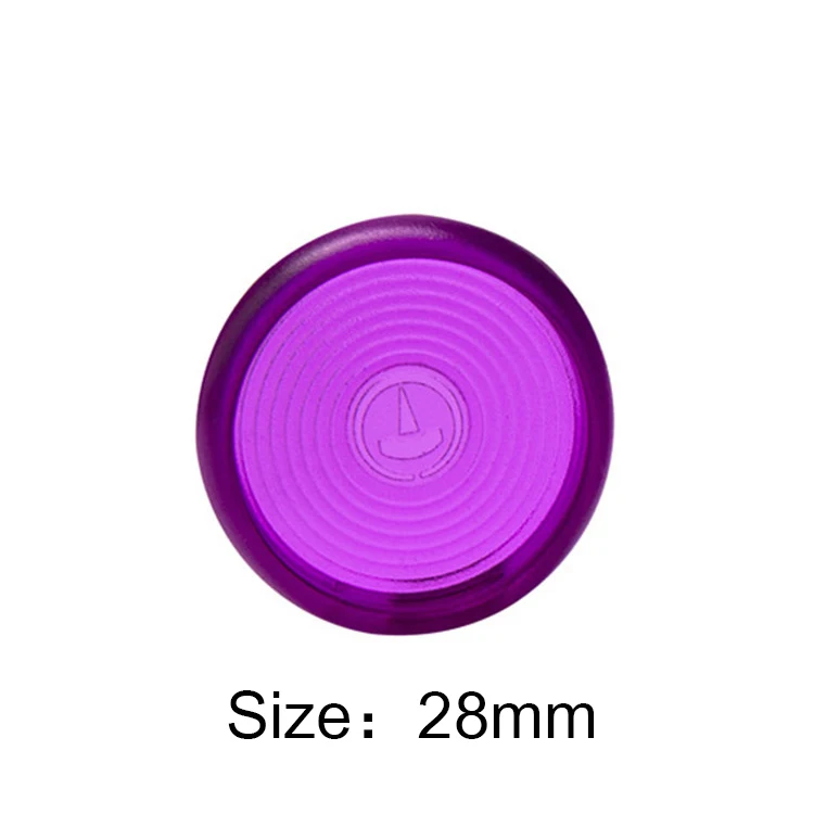28mm Purple 10 шт. 18/24/28 мм Цветной закругленная обвязка диск DIY записная книжка свободное раздвижное кольцо дуги книга Пряжка обруч кольцо для переплета канцелярские принадлежности - Цвет: 28mm Purple
