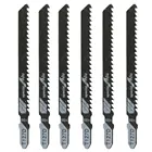 T127D 5 шт.компл. HCS комплект пилы с Т-хвостовиком, лезвие из дерева и пластика для резки фанеры для лобзика