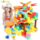 Лидер продаж 2021, 47-404 шт., гоночный лабиринт с шариками, строительные блоки сделай сам, воронка, горка, конструктор, сборные блоки, игрушки