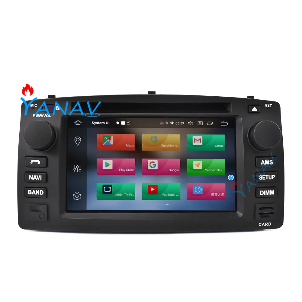 2 Din Автомобильный Радио Аудио android стерео приемник для Toyota Corolla EX 2001 2002 2006