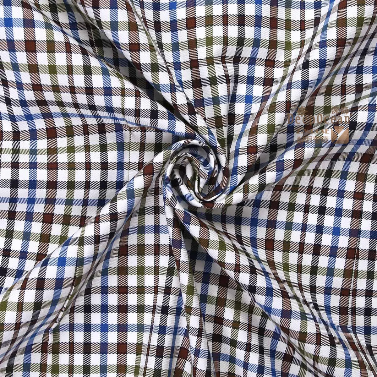 

DEEPOCEAN slim men's shirt plaid shirt men's long-sleeved cotton