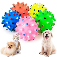 dropshippingpet supplies round ball squeaky interactive training dog ball toy