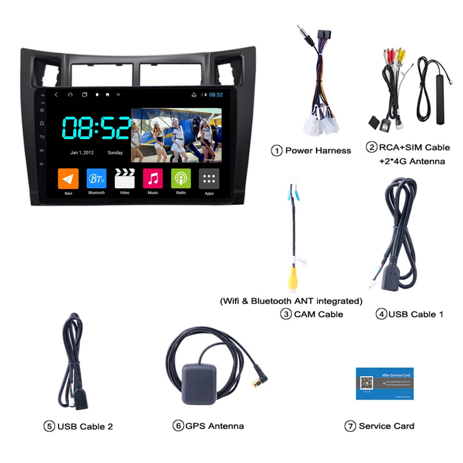 Android 8 1 автомобильный DVD 1din мультимедийная система Navi для Toyota yaris 2008-2011