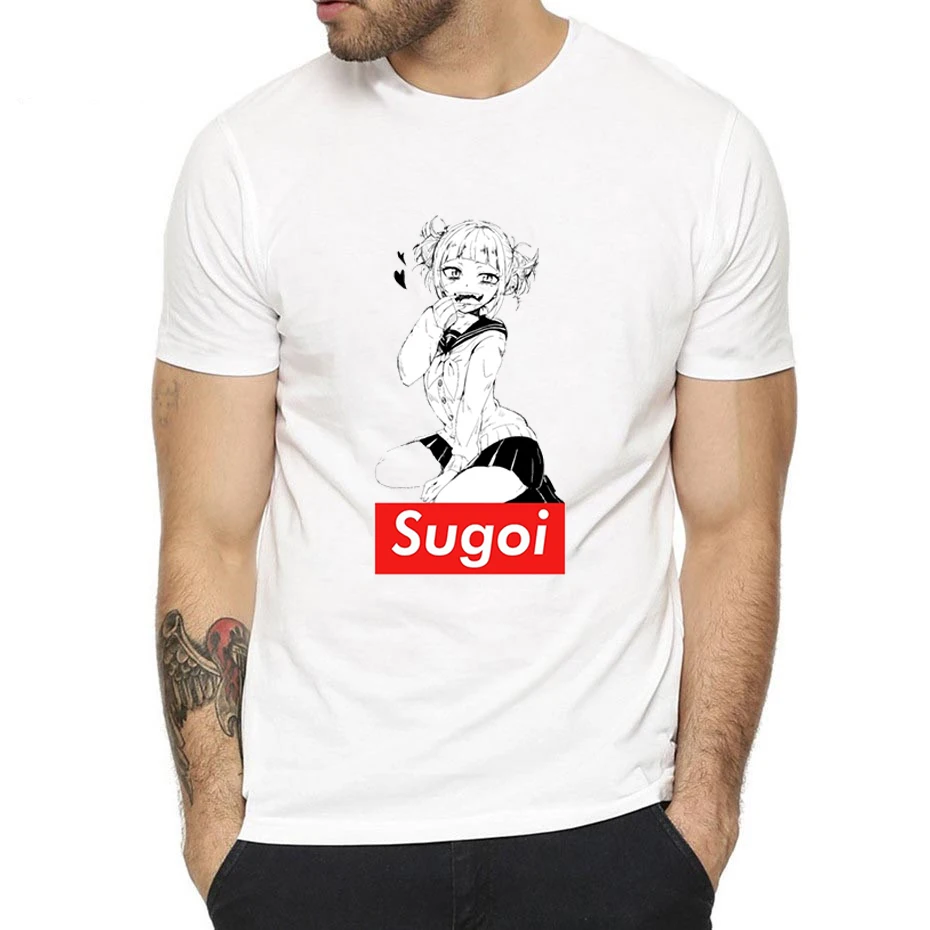 Boku No Hero Academia Cosplay Waifu T Shirts Man Clothing Funny Cartoon My Print Japanese Anime T-shirt Male P37 | Мужская одежда