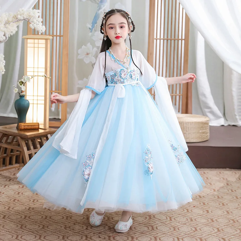 

Chinese Style Stage Dress Girls' Hanfu Fairy Skirt Spring And Autumn Children's Fairy Costume