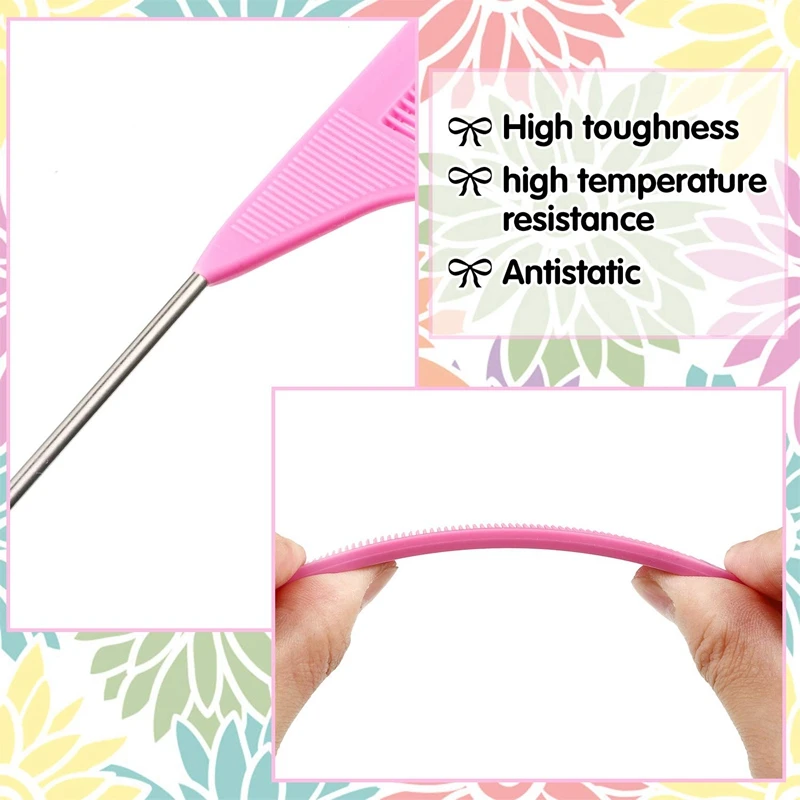 12 Pieces Parting Comb with Stainless Steel Pintail for Hair Styling Hairdressing (Pink) | Красота и здоровье