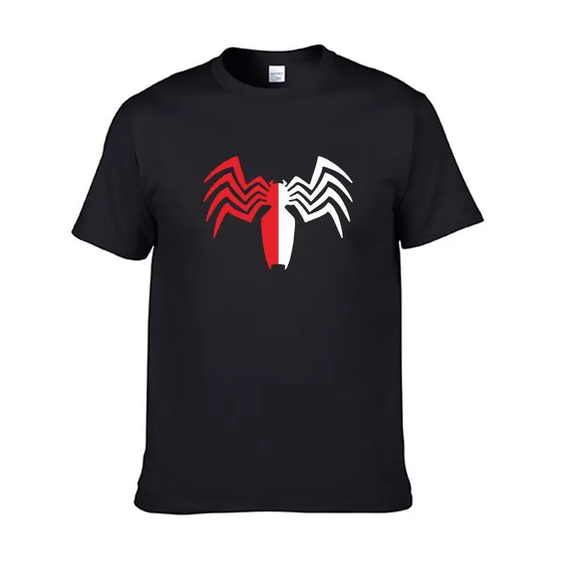Marvel Fashion Spiderman Print Cotton High Quality T-shirts Tops Casual Loose Short Sleeve Tee Shirts Summer Mens/womens Tshirt
