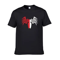 marvel fashion spiderman print cotton high quality t shirts tops casual loose short sleeve tee shirts summer menswomens tshirt
