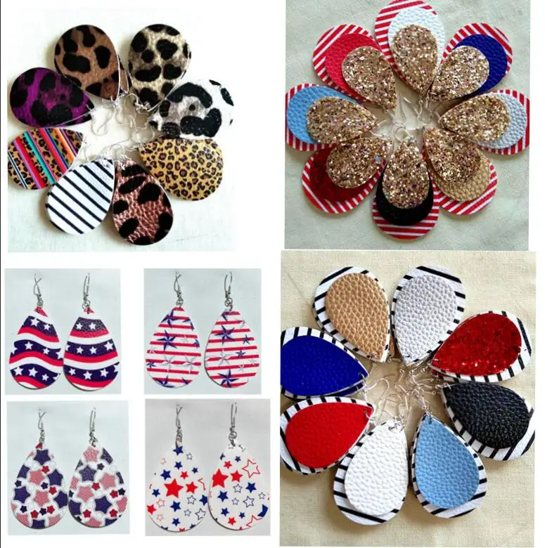 30 пар/комплект серьги подвески из искусственной кожи|Серьги-подвески| |