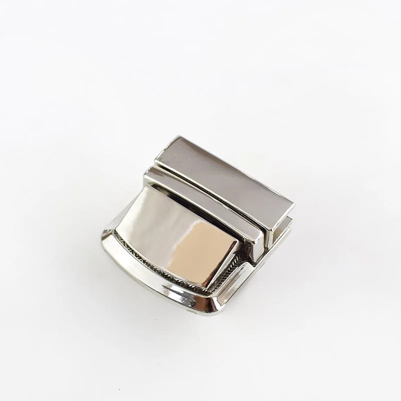 silver 2/4 шт. Meetee металлический мешок оснастки замок застежки для женской сумки застежка-Пряжка DIY кошелек с поворотной замки сумки аксессуары для замены пряжки - Цвет: silver