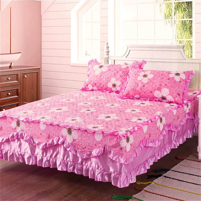 Хлопковое плотное кружевное постельное белье наволочки для зимы теплая