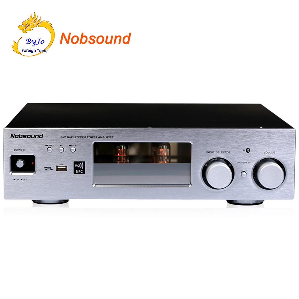Усилитель мощности Nobsound PM5 hi fi NFC поддержка USB CD DVD мощность 80 вт + серебристый|wireless