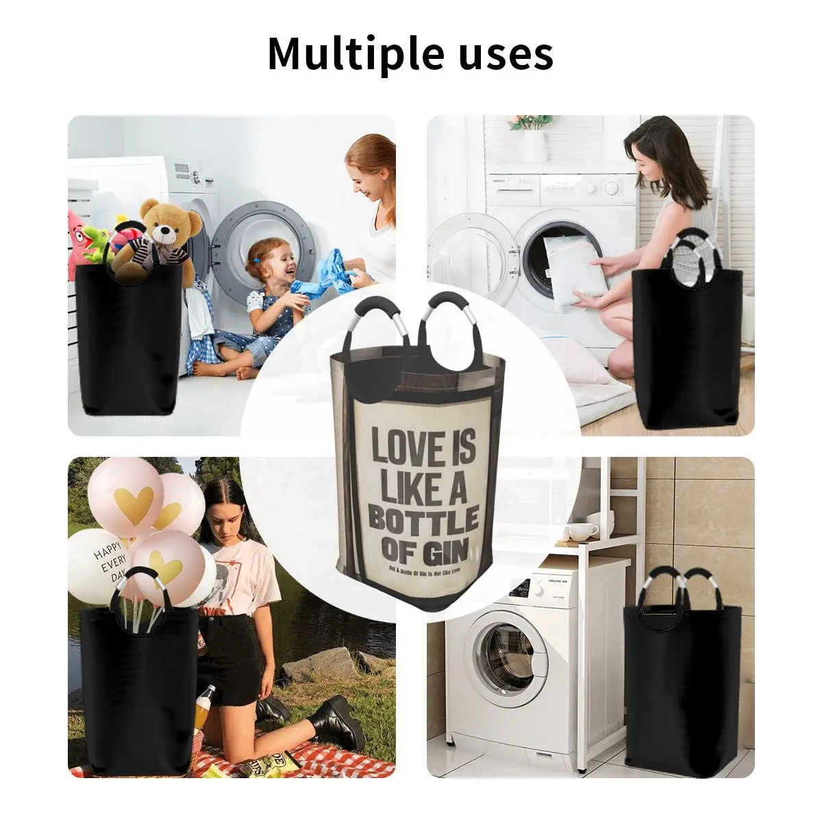 

Creative Word Clothing Laundry Basket Bag Folding Laundry Basket Large Capacity Clothes Storage Bag Storage Bucket Waterproof