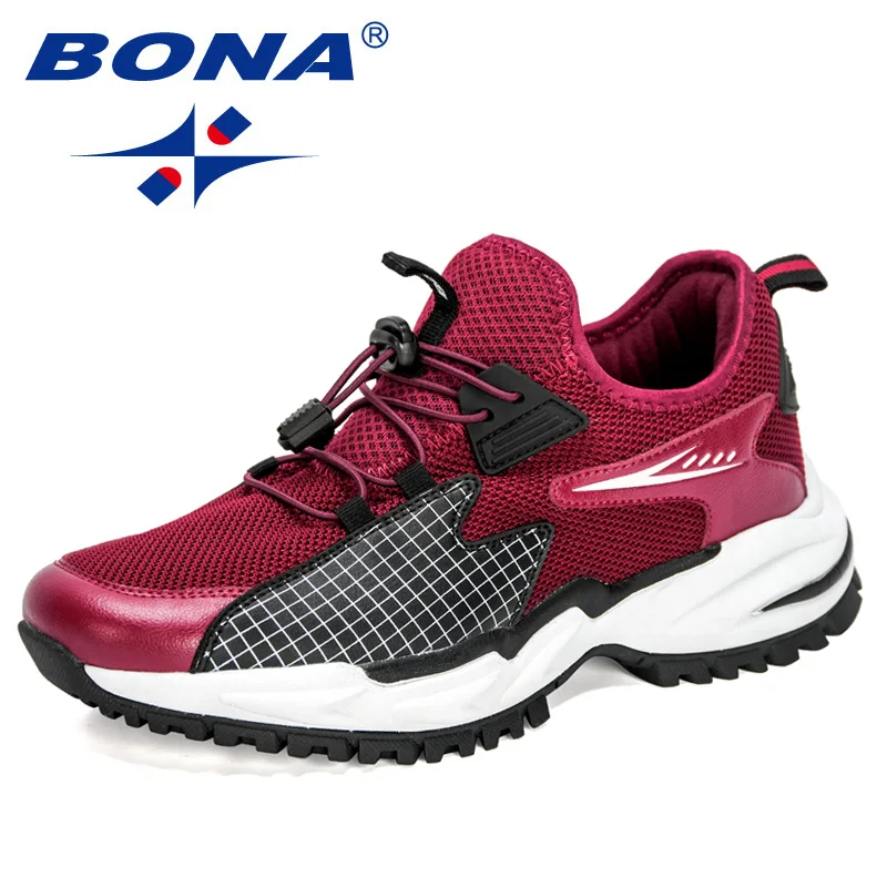 

Кроссовки BONA мужские повседневные, роскошные дизайнерские, модная удобная обувь для отдыха, высокого качества, 2021