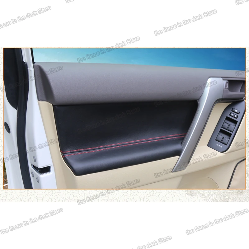 Кожаный Автомобильный Дверной подлокотник lsrtw2017 крышка для toyota land cruiser prado 2010 2012