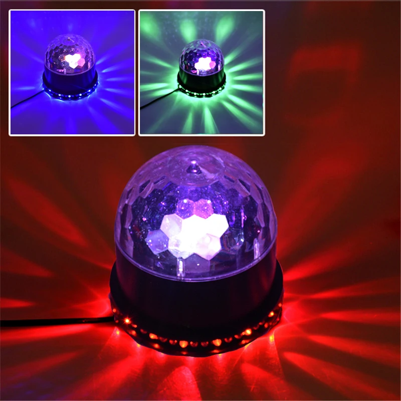 

54LED stage light RGB rotating disco ball,light music,suitable for DJ KTV party wedding performance club bar Mini laser light