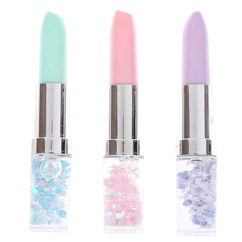 

1pcs Kawaii Lipstick Gel Pen Creative Oil Quicksand Colorful Cute Stationary Pen Black Ink Pen Papelaria Office School Supplies