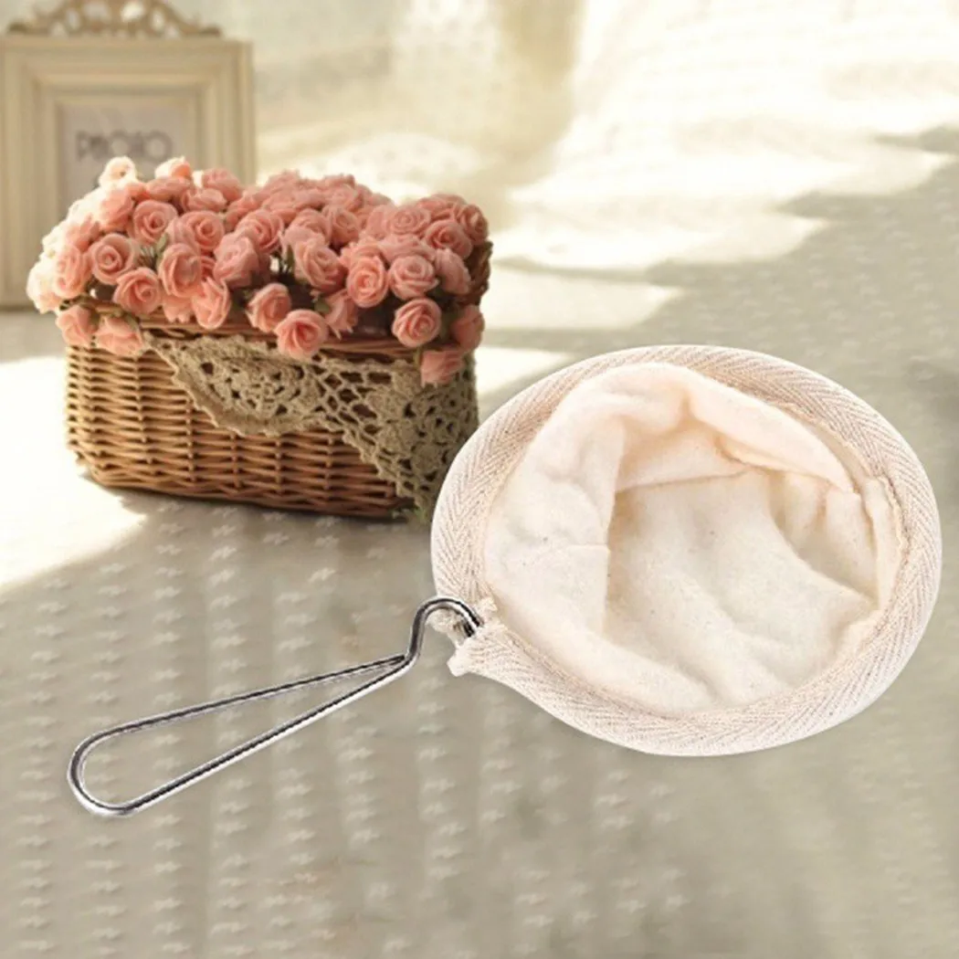 

Stainless Steel Handle Flannel Cloth Coffee And Tea Reusable Coffee Filter Bag Bulk Foam Filter Kitchen Accessories