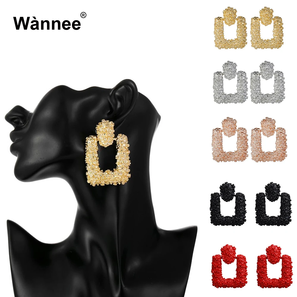 Горячая Распродажа стильные современные золотые серьги для женщин африканские