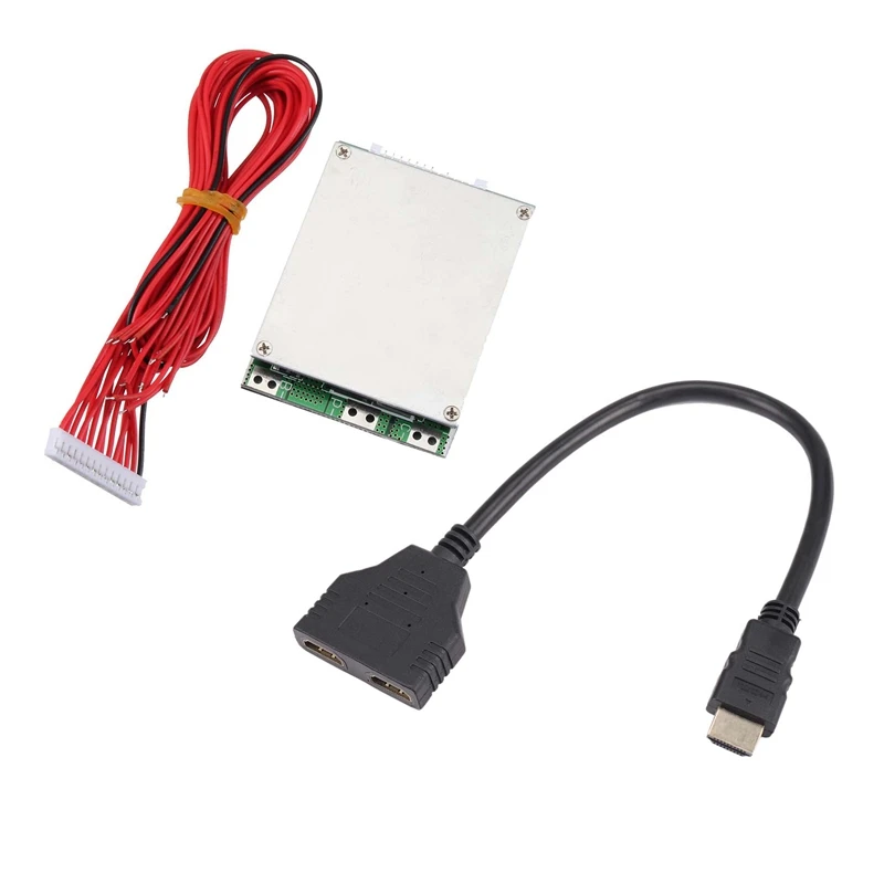 

1 шт. 1080P HDMI порт штекер на 2 гнезда 1 в 2 разделитель кабеля и 1 шт. 13S 48 В 20A литиевая батарея Защитная плата