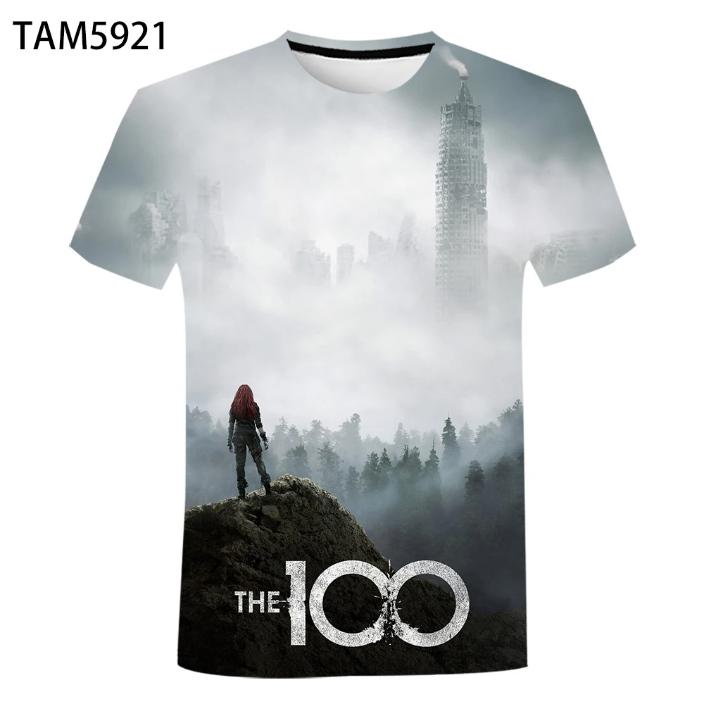 

Men's Women's Short Sleeve T-shirt Sci-fi 3D Printing Boys / Girls Street Trend Personalized Top Wholesale The Hundred Summer