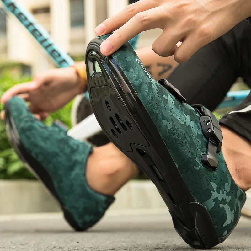 

Summer Cycling Shoes Men Cleats Racing Sneakers Professional Dirt Bike Shoe Man Sport Buckle Training Bicycle Shoe Male 2021 New