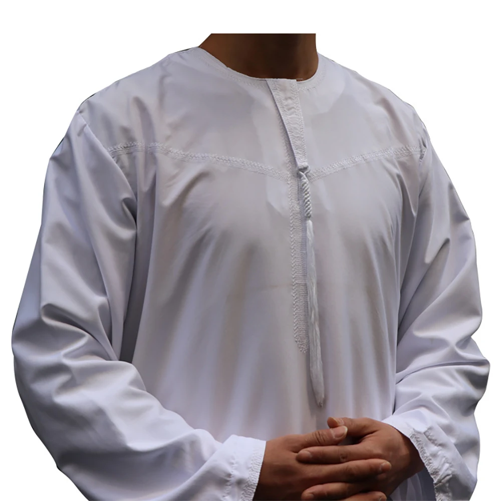 Arabic Islamic Clothing Jubba Men Muslim Thobe Robes Musulman Dress Oman Qamis Homme Saudi Arabia Islam Outfits Cosplay Costumes |