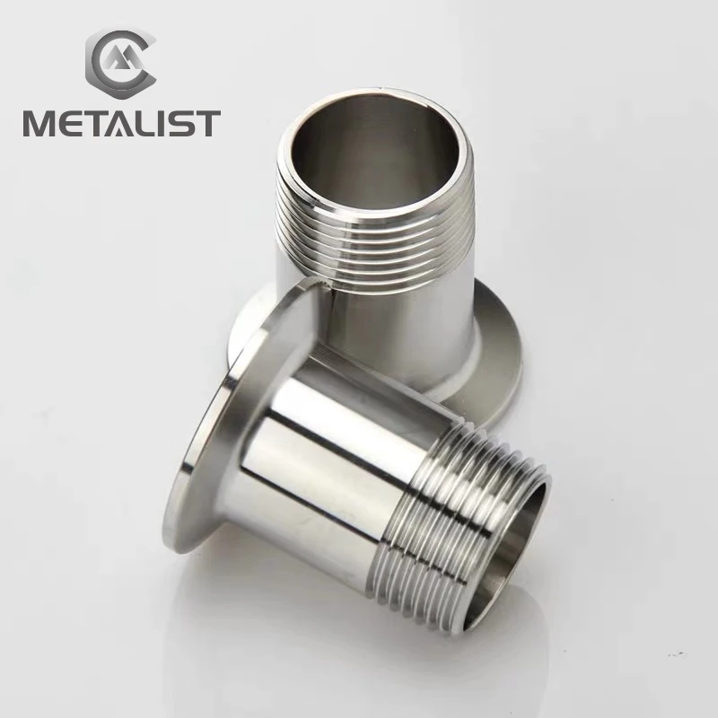METALIST 1&quot DN25 Stainless Steel SS304 Sanitary Male Threaded Ferrule OD 50.5 Pipe Fitting fit for 1.5&quot Tri Clamp | Обустройство