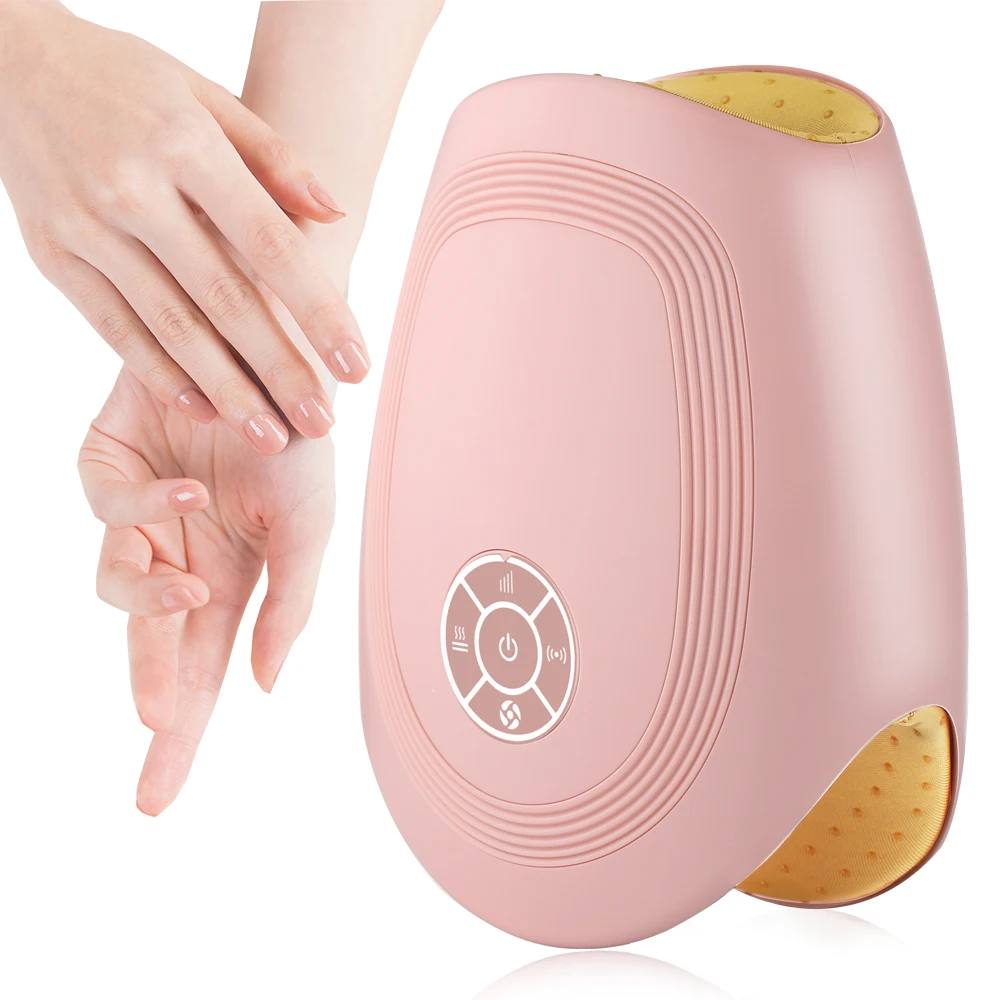 

Electric Hand Massager Heat Palm Finger Acupoint Wireless Massager Compression Heating for Arthritis Carpal Tunnel Health Care